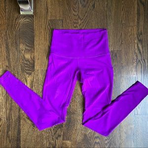 Lululemon high waisted purple leggings